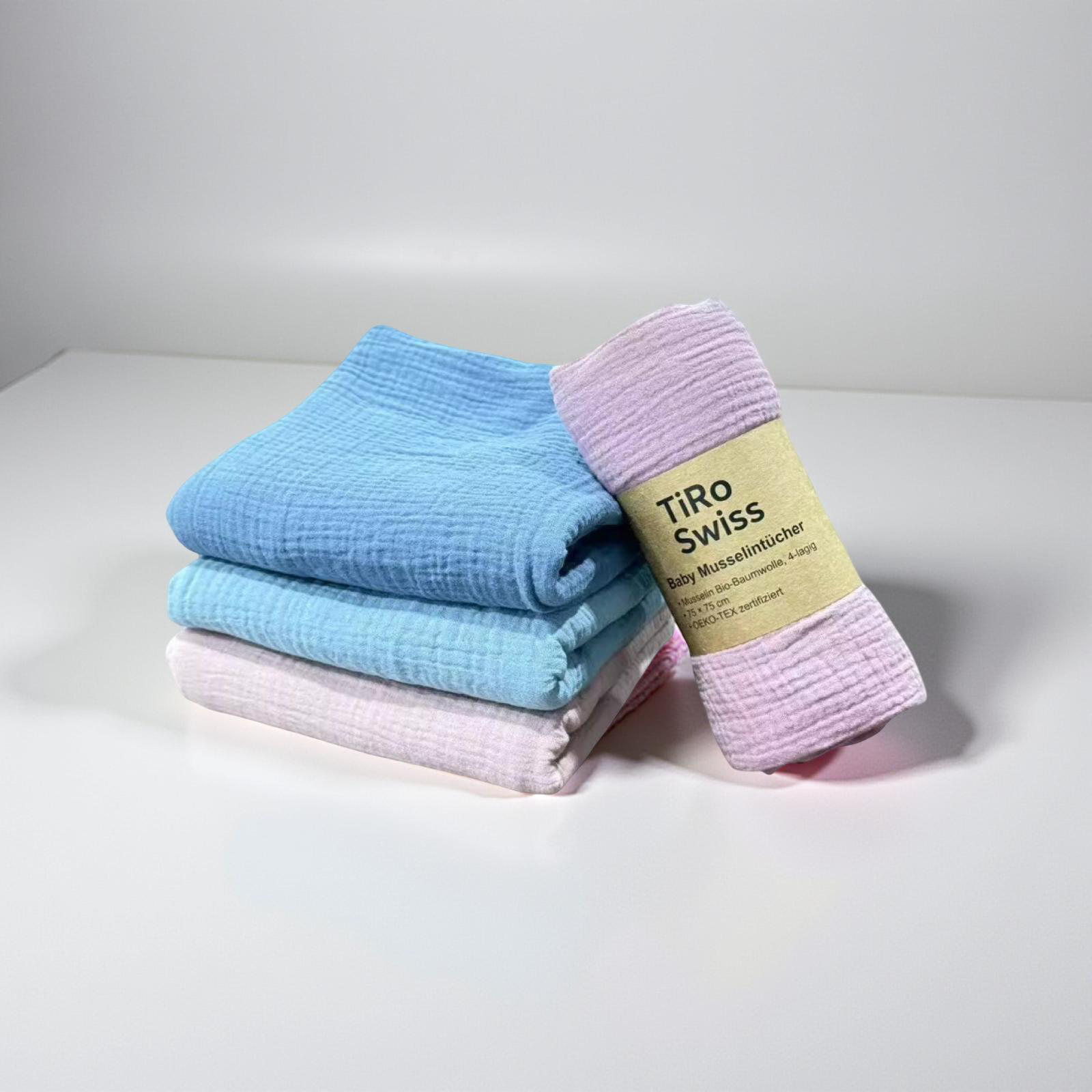 Nuscheli 2er Set aus weichem Musselin (OEKO-TEX®)