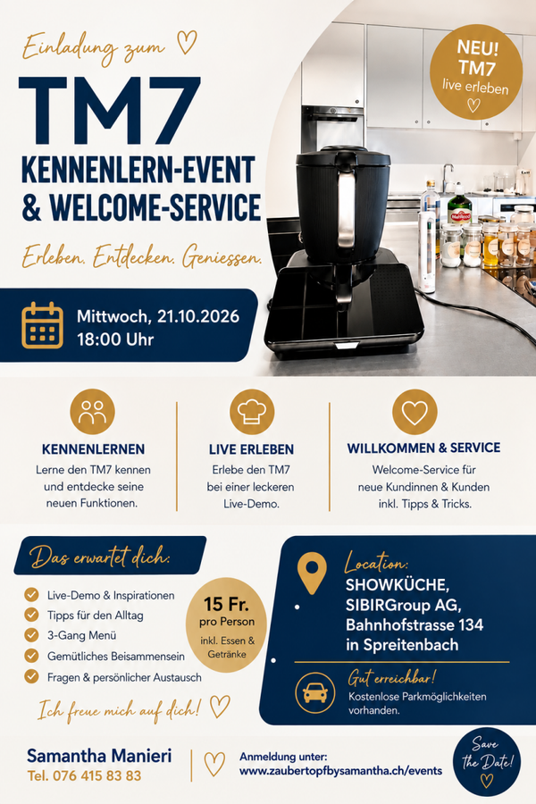 21.10.2026 - TM7 Kennenlern-Event in Spreitenbach