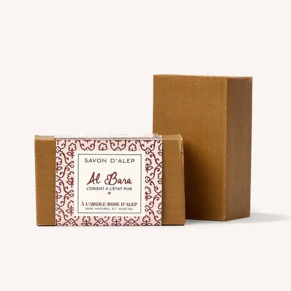 Savon d'Alep à l'argile rose / Purifiant, doux et naturel
