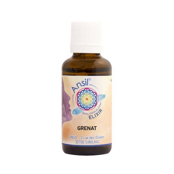 Grenat Elixir de cristal / Energie, Confiance, Vitalité