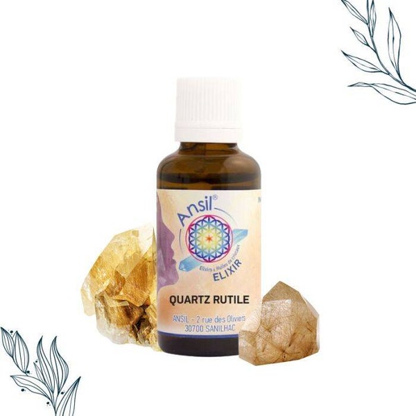 Quartz Rutile Elixir de cristal  / Renouveau et sérénité