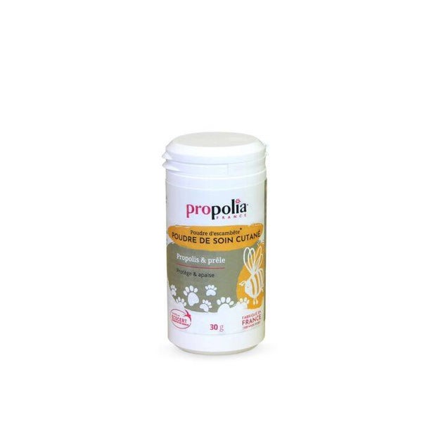 Poudre de Soin Cutané Propolis et Prêle / Douceur et action naturelle.