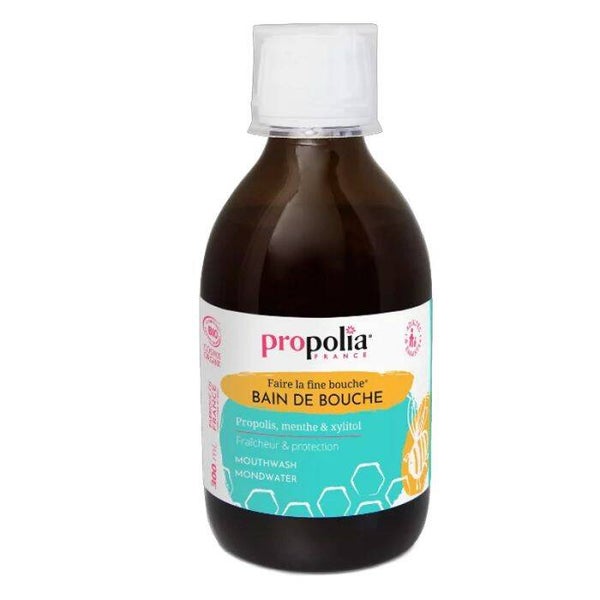 Bain de bouche certifié Bio Propolis & Menthe / Hygiène douce et complète