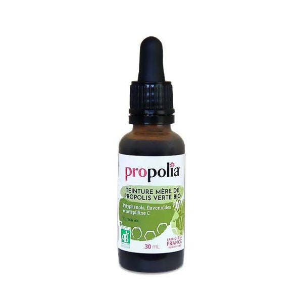 Teinture mère de propolis verte bio / Concentré purifiant naturel