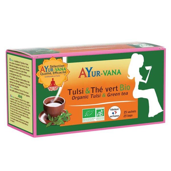 Infusion Tulsi & Thé vert bio / Détoxifiante