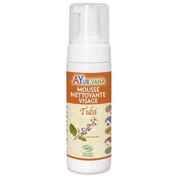 Mousse nettoyante au Tulsi certifiée bio / Pour le visage