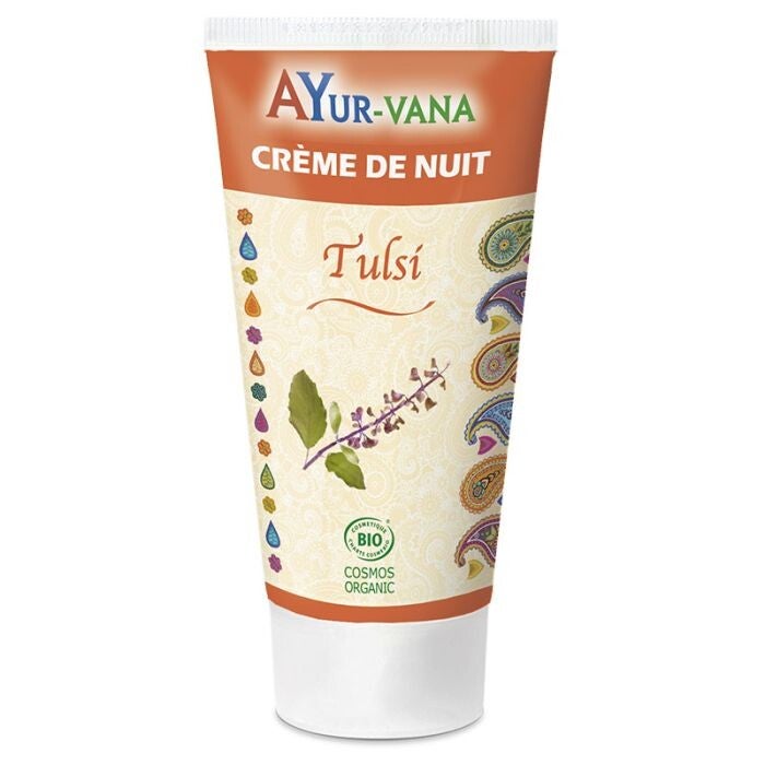 Crème de nuit au Tulsi certifiée bio / Régénération