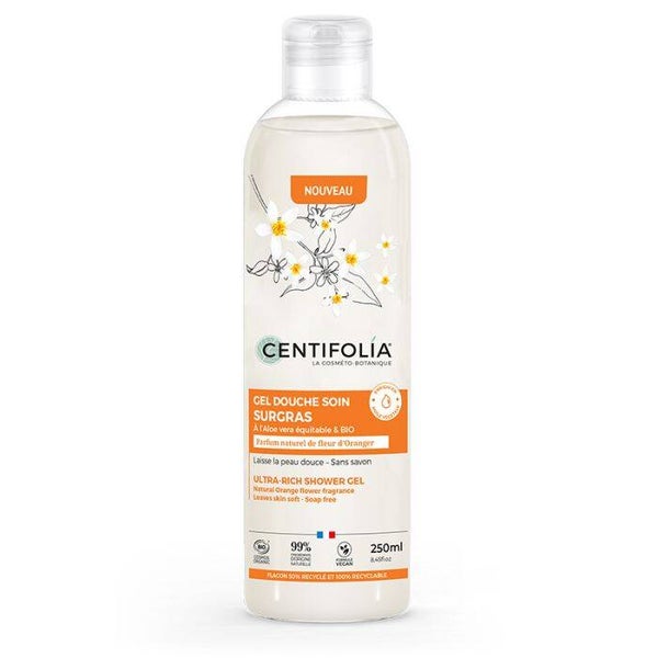 Gel Douche Soin Surgras Fleur d'Oranger certifié Bio / Extra-douceur