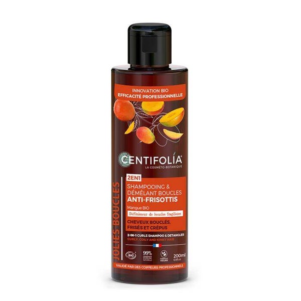 Shampoing & Démêlant Boucles Anti-frisottis 2en1 certifié Bio