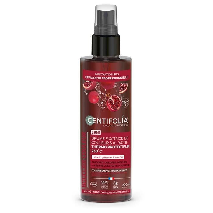 Brume fixatrice couleur & thermoprotecteur certifiée bio / Protection couleur & chaleur