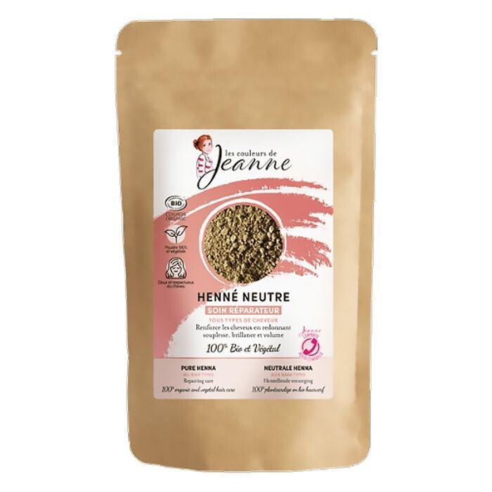 Soin Henné neutre réparateur certifié bio / Soin végétal fortifiant naturel