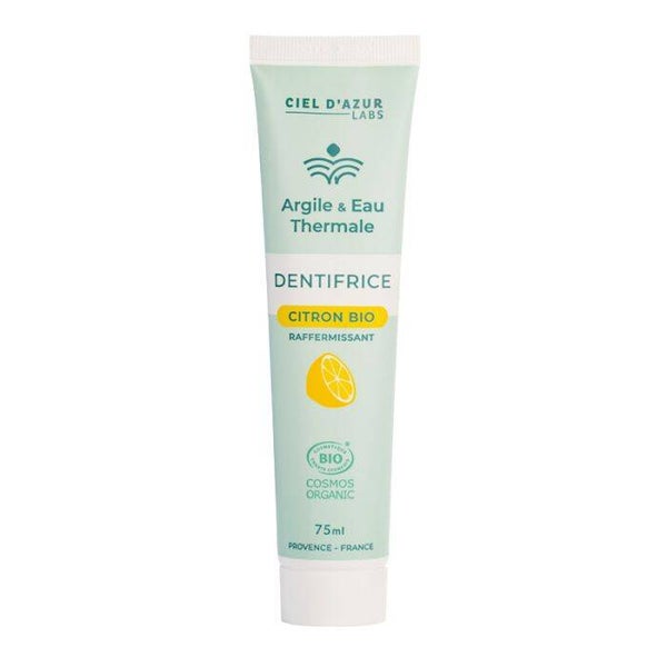 Dentifrice Citron certifié bio / Hygiène bucco-dentaire naturelle