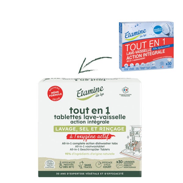 Tablettes lave-vaisselle Tout en 1 / Pour une vaisselle éclatante