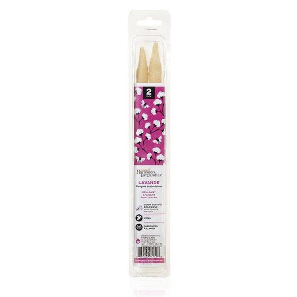Bougies auriculaires Lavande par 2 / Relaxation et équilibre naturel
