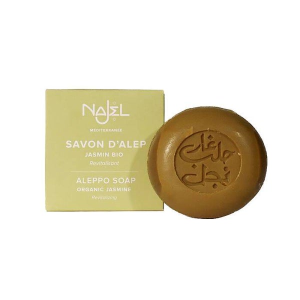 Savon d'Alep au jasmin bio / Savon revitalisant, doux et apaisant