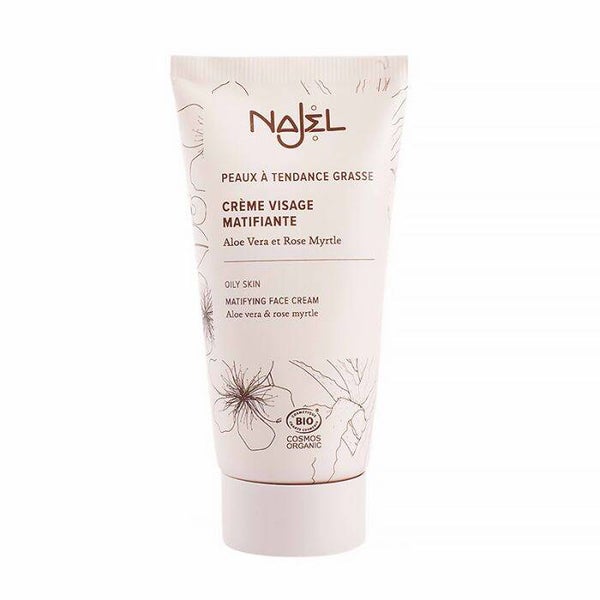 Crème visage matifiante certifiée bio / Soin anti-brillance visage