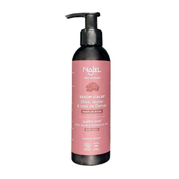 Savon d'alep liquide à la rose de damas