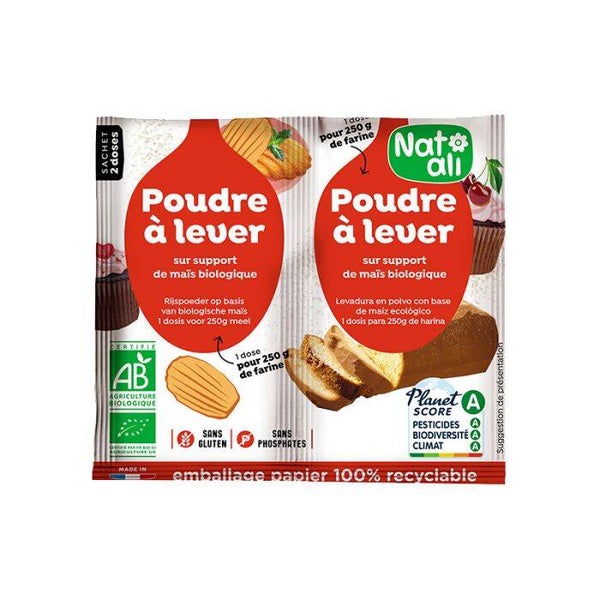 Poudre à lever bio / Levée naturelle pour pâtisseries réussies