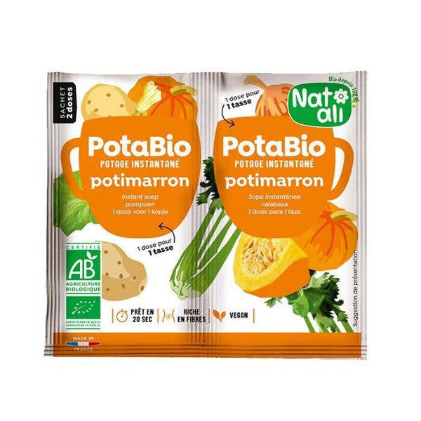 Potabio Potimarron bio / Potage bio instantané pratique