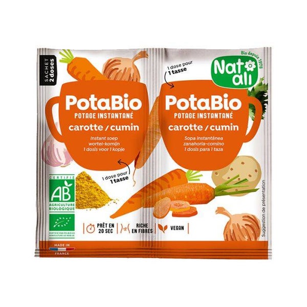 Potabio Carotte et cumin bio / Potage bio instantané