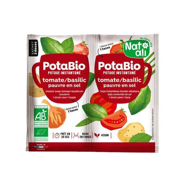 Potabio Tomate Basilic bio / Pauvre en sel