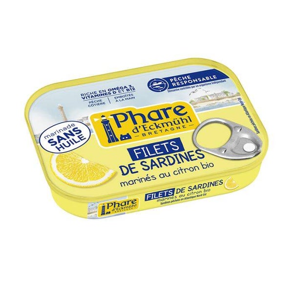 Filets de Sardines Marinés au Citron Bio / Fraîcheur citronnée