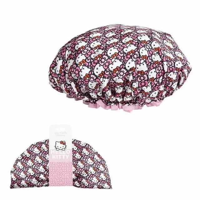 Bonnet de Douche Hello Kitty Rose