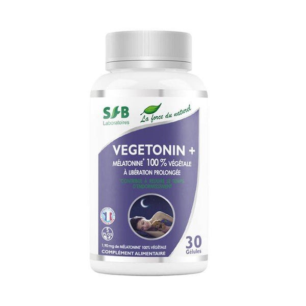 Vegetonin + Mélatonine végétale à libération prolongée / Sommeil naturel