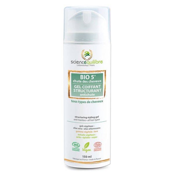 BIO 5 Gel coiffant antichute certifié bio / Coiffe, fixe et renforce
