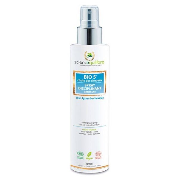 BIO 5 Spray disciplinant antichute certifié bio / Fixation volume sans chute