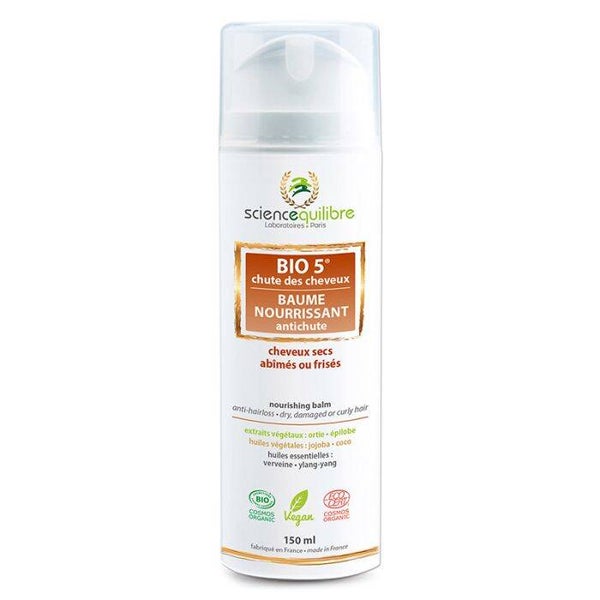 BIO 5 Baume nourrissant antichute certifié bio / Nourrit intensément, renforce durablement