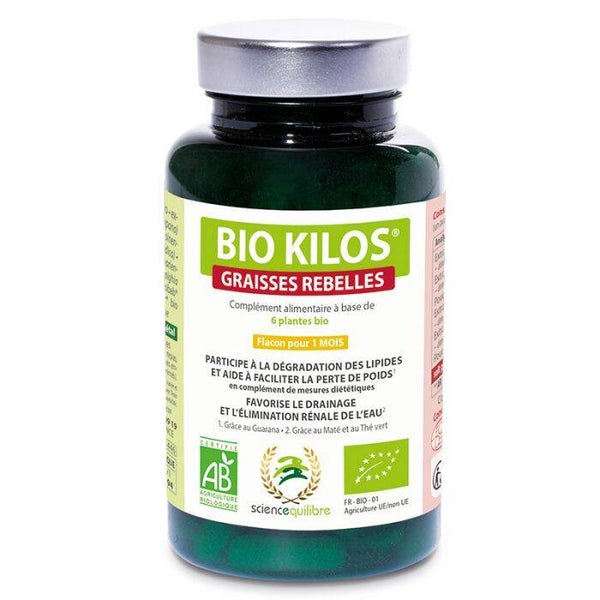 BIO KILOS graisses rebelles certifié bio /Cible les graisses, protège l’organisme
