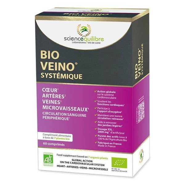 BIO VEINO systémique certifié bio / Circulation fluide, énergie retrouvée