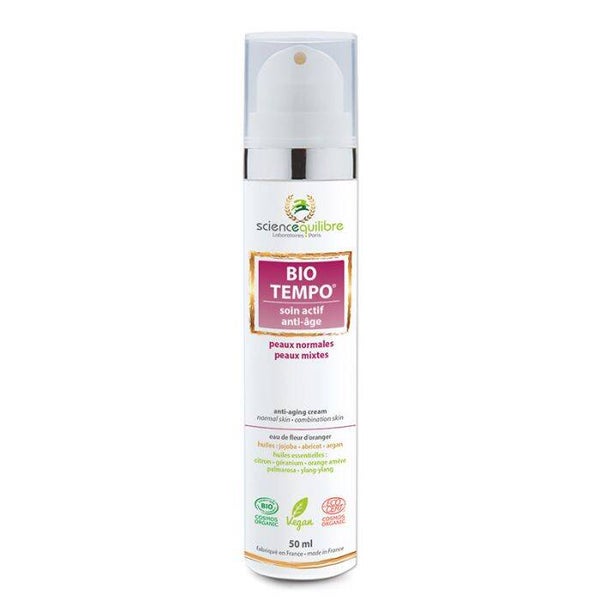 BIO TEMPO Soin actif anti-âge certifié bio /  Soin anti-âge