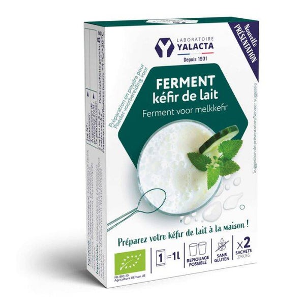 Ferment pour Kéfir de lait bio / Fermentation lactique naturelle
