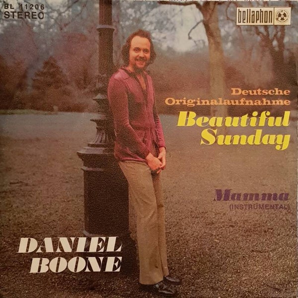 Single -  Daniel Boone - Beautiful Sunday (Duits gezongen)
