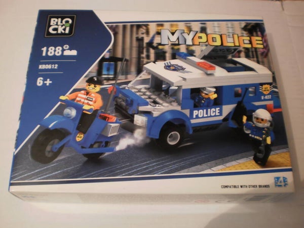 Blocki Police Busje en Scooter