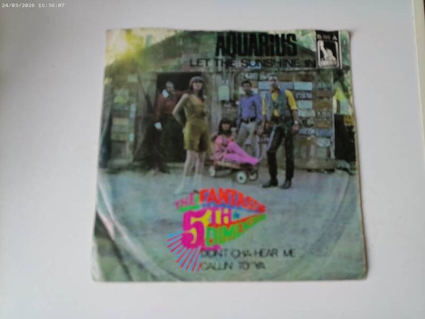 Single The Fantastic 5th Dimension - Aquarius