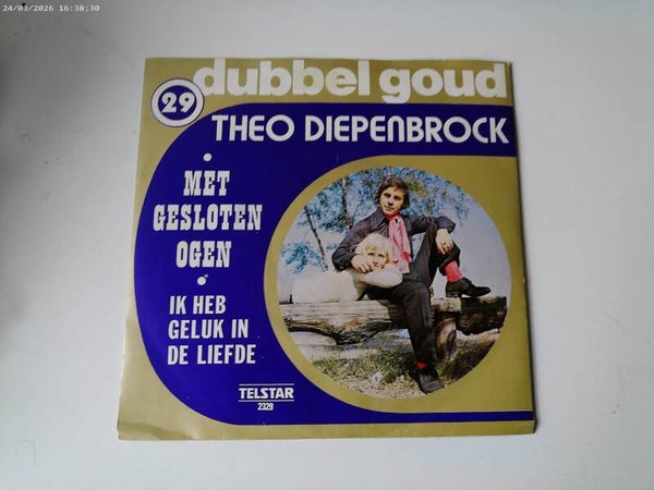 Single Theo Diepenbrock - Met gesloten ogen ( Dubbel Goud )