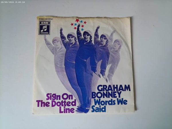 Single Graham Bonney - Sign on the dotted line / Words we said
