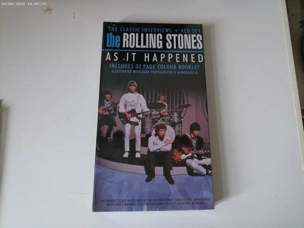 4 CD Set The Rolling Stones - Interviews  As it happened  NIEUW