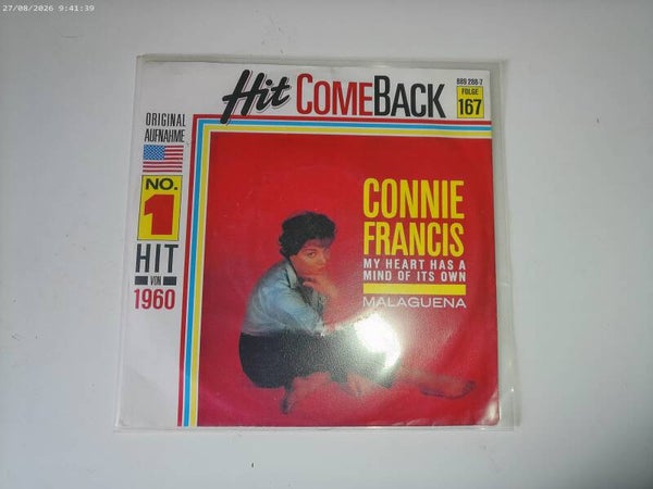 single Connie Francis - My heart has a mind of its own ( hit Comeback )