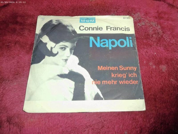 single Connie Francis - Napoli / Meinen Sunny Krieg ich nie mehr wieder