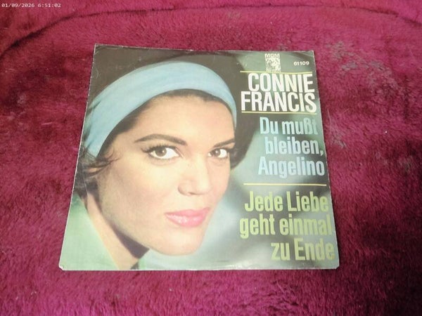 single Connie Francis - Du musst bleiben Angelino