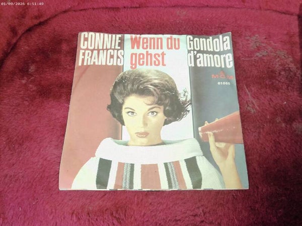 Single Connie Francis - Wenn du Gehst / Gondola d'amore