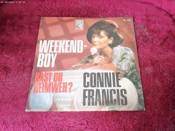 Single Connie Francis - Weekend Boy / hast du heimweh