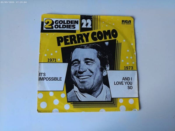 single Perry Como - It's impossible / And I Love you so