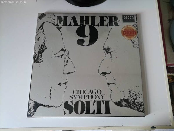Dubbel LP Mahler 9 - Chicago Symphony  Solti   NIEUW