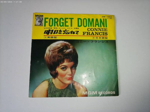 single Connie Francis - Forget Domani (JAPAN)