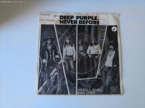 Single Deep Purple - Never Before / When a blind man dries